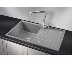 Кухонная мойка GRANULA 8002, АЛЮМИНИУМ, кварц 