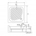 Душевой поддон квадратный RGW B/CL-S  800x800 16180188-51  