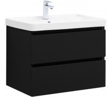 Тумба с раковиной Aquanet Вега 2.0 70 2 ящ. цв.черный (раковина Ирис) 00344746 Тумба с раковиной Aquanet Вега 2.0 70 2 ящ. цв.черный (раковина Ирис) 00344746