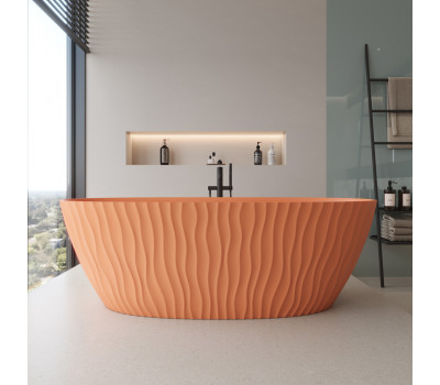 Ванна из искусственного камня ABBER Stein AS9684MO оранжевая матовая