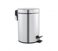 Ведро для мусора с педалью и крышкой Mediclinics PP1305C сталь 