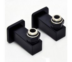 Комплект уголков квадрат с накладная гайка ГРОТА 1/2" х 3/4" (нержавейка крашеная) RAL9005 черные матовые Комплект уголков квадрат с накладная гайка ГРОТА 1/2" х 3/4" (нержавейка крашеная) RAL9005 черные матовые