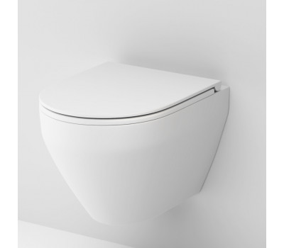 Унитаз подвесной FlashClean с сиденьем микролифт, матовый AM.PM Spirit V2.0 C701700MWSC Белый 