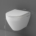 Унитаз подвесной FlashClean с сиденьем микролифт, матовый AM.PM Spirit V2.0 C701700MWSC Белый 