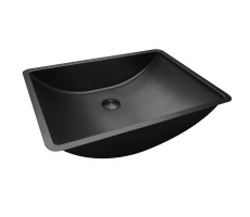Раковина встраиваемая снизу ABBER Wasser Kreis AF2405MB черная матовая Раковина встраиваемая снизу ABBER Wasser Kreis AF2405MB черная матовая