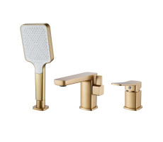 Смеситель на борт ванны Shevanik S9912G, золотой сатин