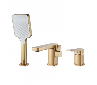 Смеситель на борт ванны Shevanik S9912G, золотой сатин