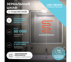 Шкаф VIGO навесной Geometry Comfort 800 с зеркалом 221  