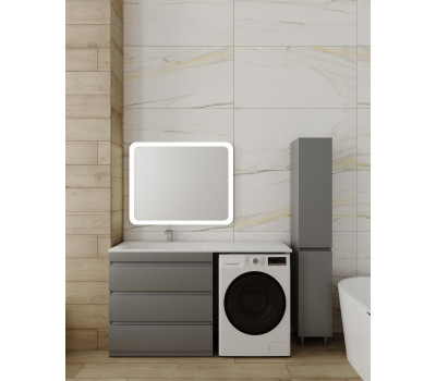 Тумба напольная STYLELINE Даллас 150 3 ящика Люкс Плюс серая с раковиной ESTETUS Даллас 1500*482 левый СС-00002617 Тумба напольная STYLELINE Даллас 150 3 ящика Люкс Плюс серая с раковиной ESTETUS Даллас 1500*482 левый СС-00002617