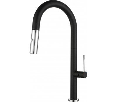 Смеситель для кухни Rivelato Asti U-обр. с выдвижной лейкой D-35ммcromo 3972500 nero cromo Смеситель для кухни Rivelato Asti U-обр. с выдвижной лейкой D-35ммcromo 3972500 nero cromo