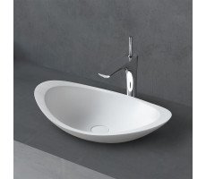 Раковина накладная ABBER Stein AS2606 белая матовая 