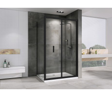 Душевой уголок ABBER Sonnenstrand AG07120B-S100B черный матовый 