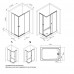 Душевое ограждение 120x90 см, без поддона AM.PM X-joy W94G-403-120290-MТ1К  