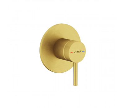 Встраиваемый смеситель для ванны VitrA Minimax Round (Минимакс Раунд) A4371025EXP брашированное золото Встраиваемый смеситель для ванны VitrA Minimax Round (Минимакс Раунд) A4371025EXP брашированное золото