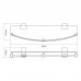 Полка WasserKRAFT Leine K-5000 WHITE 5044W белый матовый/хром 