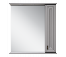 Зеркальный шкаф Misty Лувр 85 правый (серый) П-Лвр03085-1504П Зеркальный шкаф Misty Лувр 85 правый (серый) П-Лвр03085-1504П