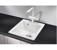 Кухонная мойка GRANULA 4201, АРКТИК (БЕЛЫЙ), кварц 