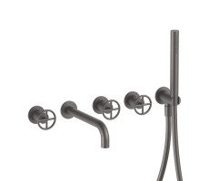 Смеситель для ванны Fantini  Fontane Bianche 47 P5 P019B Gun metal 