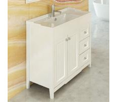 Тумба-умывальник Comforty Тбилиси-90 белый глянец с раковиной Comforty XD-F90 00003132630 