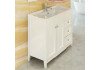 Тумба-умывальник Comforty Тбилиси-90 белый глянец с раковиной Comforty XD-F90 