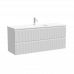 Тумба подвесная SANCOS Snob R 1195х390х500, c двумя ящиками оснащенными доводчиками, Bianco, арт.SNR120/39W 