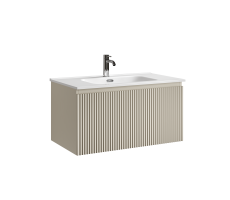 Тумба подвесная SANCOS Snob R 1.0 790х445х406, c одним ящиком оснащенным доводчиками, Beige Soft , арт.SNR1.080CE 