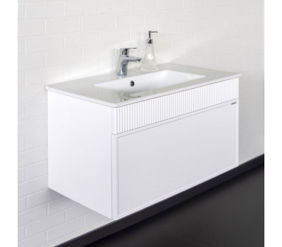 Тумба-умывальник для ванной Comforty Мадрид-80 белый матовый с раковиной Comforty 80E 00-00017865 