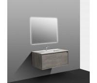Мебель Black&White U909.1000 основной шкаф, Hopper металлический ящик, кварцевая / раковина (994x582x450) 