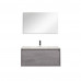 Мебель Black&White U909.1000 основной шкаф, Hopper металлический ящик, кварцевая / раковина (994x582x450) 