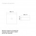 Умывальник IDDIS накладной белый матовый Slide SLIWM01i27 