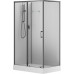 Душевая кабина Aquanet Passion EVO 120L Black 120x80, поддон низкий, двери раздвижные 