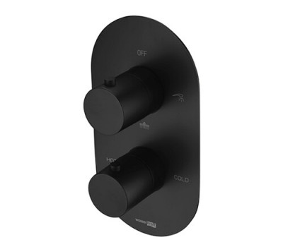 Смеситель для ванны и душа WasserKRAFT Elbe 7400 7444 Thermo черный матовый Смеситель для ванны и душа WasserKRAFT Elbe 7400 7444 Thermo черный матовый