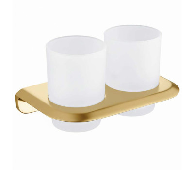 Стакан двойной для зубных щеток ABBER Nord AA1557G золото матовое 