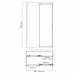 Душевая дверь WasserKRAFT Vils 56R 56R12 Хром 