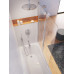 Шторка для ванны распашная Ravak CVS2 100х150 цвет профиля белый 7QRA0100Z1 