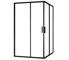 Душевой уголок Ravak Blix SlimBLSRV2K-90 черный+Transparent X1XM70300Z1 