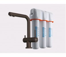 Смеситель для кухни OMOIKIRI Nagano-Р, цвет-espresso + водоочиститель PURE DROP Lite 4500.8028P 