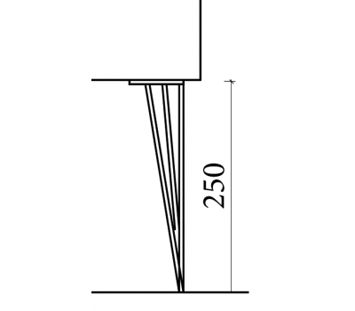 Ножки LUCIDO для Пенал Armadi Artа золото пара 775-025-G 