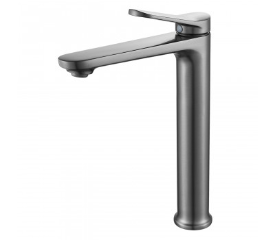 Смеситель для раковины высокий Shevanik S4311T, оружейная сталь