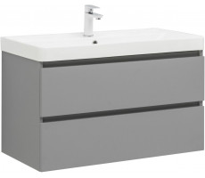 Тумба с раковиной Aquanet Вега 2.0 90 2 ящ. цв.мисти грин (раковина Ирис) 00344748 Тумба с раковиной Aquanet Вега 2.0 90 2 ящ. цв.мисти грин (раковина Ирис) 00344748