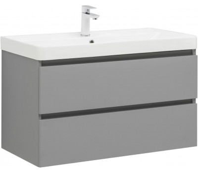 Тумба с раковиной Aquanet Вега 2.0 90 2 ящ. цв.мисти грин (раковина Ирис) 00344748 Тумба с раковиной Aquanet Вега 2.0 90 2 ящ. цв.мисти грин (раковина Ирис) 00344748