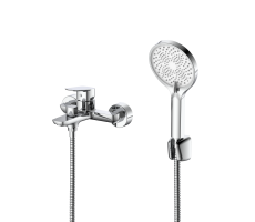 Смеситель для ванны с душем DQ Hamburg короткий излив хром DA1743201 