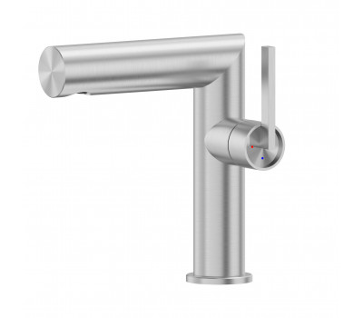 Смеситель ABBER Perfekte 316 AF8A10BST для раковины, сталь брашированная 