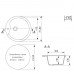 Мойкa MIXLINE ML-GM12 круглая  белая 331 480мм глуб. чаши 210 NEW 551837 белый 