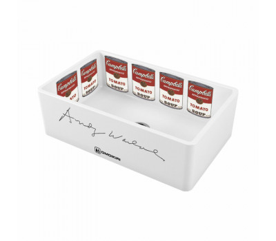 Мойка OMOIKIRI Mikura, размер 760*460*254, цвет-белый/декор Warhol 4993025 