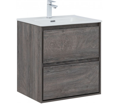 Тумба с раковиной Aquanet Милан (Flash) 60 цв. дуб рошелье 00340323 Тумба с раковиной Aquanet Милан (Flash) 60 цв. дуб рошелье 00340323