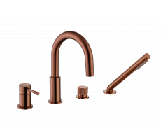 Смеситель врезной на борт ванны UNO COPPER BRUSHED Boheme 460-CB брашированная медь Смеситель врезной на борт ванны UNO COPPER BRUSHED Boheme 460-CB брашированная медь