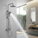 Душевая система Shevanik S4336T, оружейная сталь