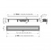 Душевой лоток Alcadrain APZ18-750M с порогами из нержавеющей стали для перфорированной решетки 