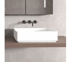 Раковина накладная ABBER Stein AS2634 белая матовая 